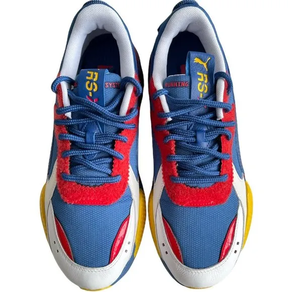 Men’s Sneakers Size 11 Puma RS-X Subvert 37186001 White/Galaxy Blue Hi Rik Red