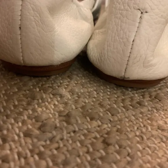 Mercedes Castillo White Amaia Flat Sandals