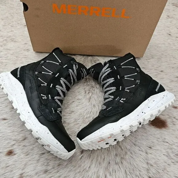 Merrell Bravada 2 Thermo Women's Waterproof Mid Hiking Boots Black Size 9 NEW