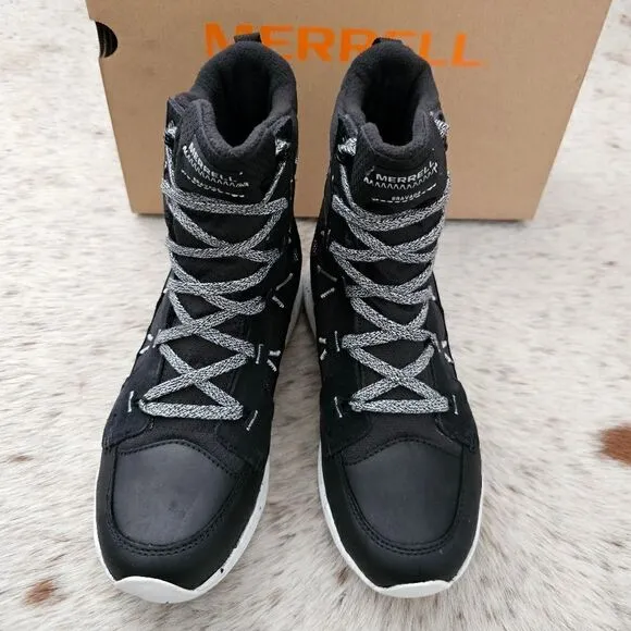Merrell Bravada 2 Thermo Women's Waterproof Mid Hiking Boots Black Size 9 NEW