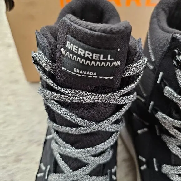 Merrell Bravada 2 Thermo Women's Waterproof Mid Hiking Boots Black Size 9 NEW