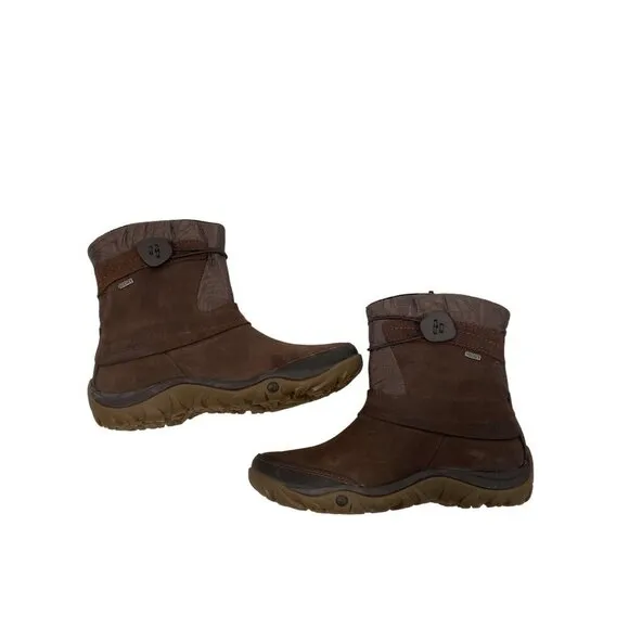 Merrell Dewbrook Zip Snow Boots Waterproof Insulated brown women’s 7 outdoor