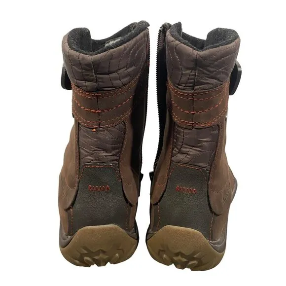 Merrell Dewbrook Zip Snow Boots Waterproof Insulated brown women’s 7 outdoor