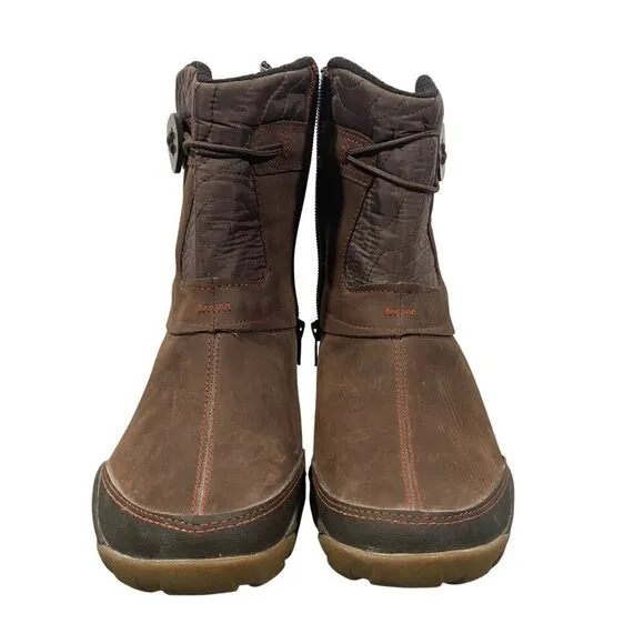 Merrell Dewbrook Zip Snow Boots Waterproof Insulated brown women’s 7 outdoor