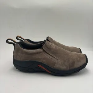 Merrell Men’s 11 Gunsmoke Leather Slip On Dual Density Jungle Moc Loafers