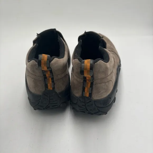 Merrell Men’s 11 Gunsmoke Leather Slip On Dual Density Jungle Moc Loafers