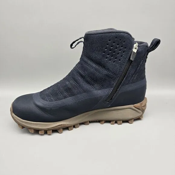 Merrell Men's Sz 7 Blue Thermo Snowdrift Zip Mid Boot Waterproof Warm Leather