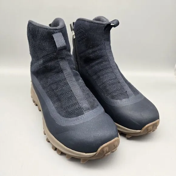 Merrell Men's Sz 7 Blue Thermo Snowdrift Zip Mid Boot Waterproof Warm Leather