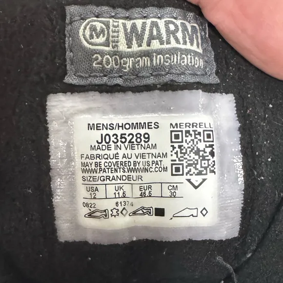 Merrell Thermo Overlook 2 Mid Waterproof Men’s 12 Winter Wool Insulated Boots