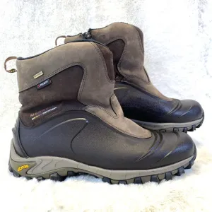 Merrell Vibram Thermo Juneau Boots Insulated Waterproof Zip Brown Size 12 Zip