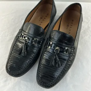 Mezlan Genuine Lizard Tassel Loafers