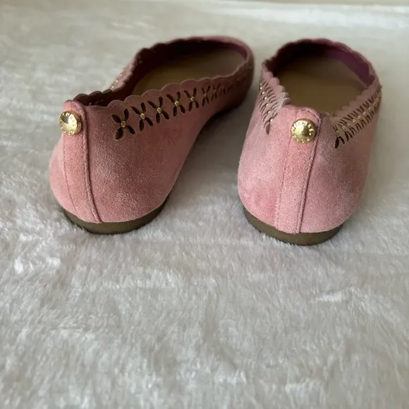 Michael Kors THALIA Ballet Flats Pink Suede size 7M