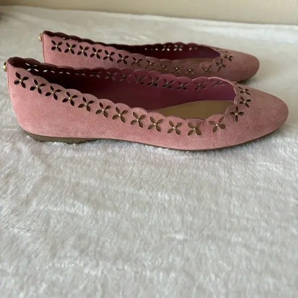 Michael Kors THALIA Ballet Flats Pink Suede size 7M