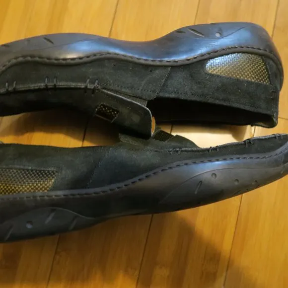 Michael Toschi Mach 8284 Mens Size 13 Driving Loafers Carbonlite CIS Black Suede