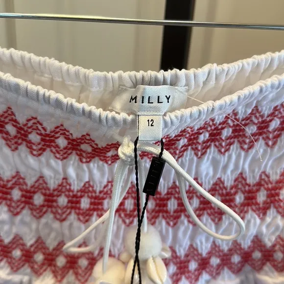 Milly women’s Estee Skirt in Red/White