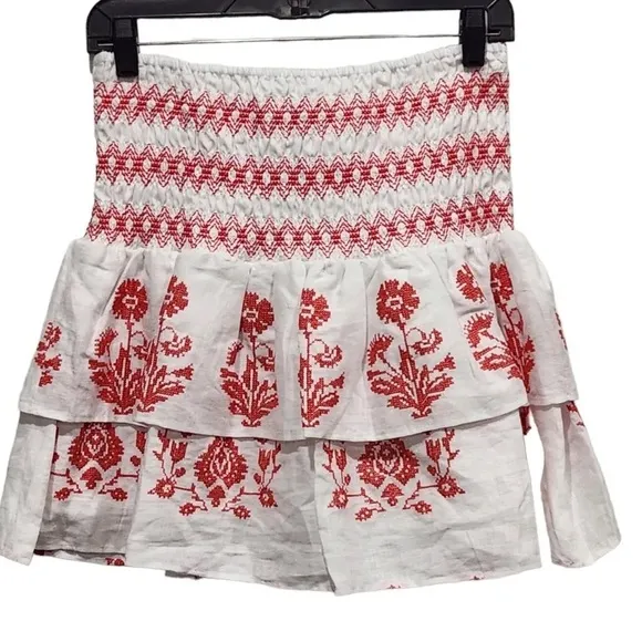 Milly women’s Estee Skirt in Red/White