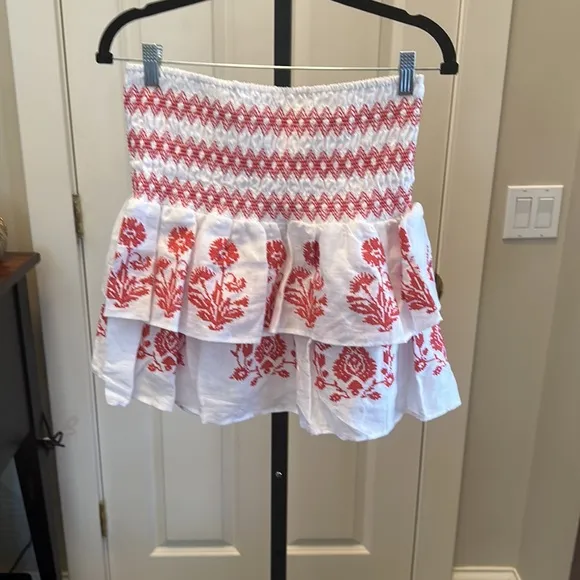 Milly women’s Estee Skirt in Red/White