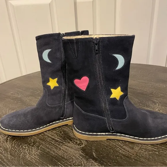 Mini Boden Tall Navy Boots