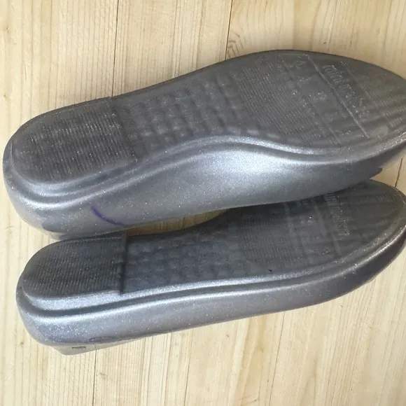 Mini Melissa Silver Cinderella Flats. Great Condition. See Mark. Size 13
