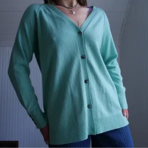 Minty green Pure Collection super soft cardigan