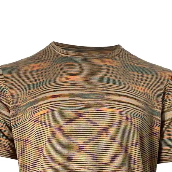 Missoni Slub Crewneck T-Shirt in Multicolor Cotton