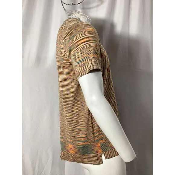 Missoni Slub Crewneck T-Shirt in Multicolor Cotton