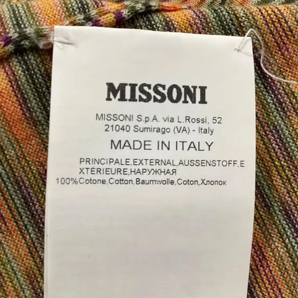 Missoni Slub Crewneck T-Shirt in Multicolor Cotton