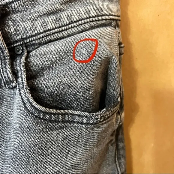 Mother Superior The Tomcat Ankle Jeans Hitting The Pavement Straight Leg Size 24