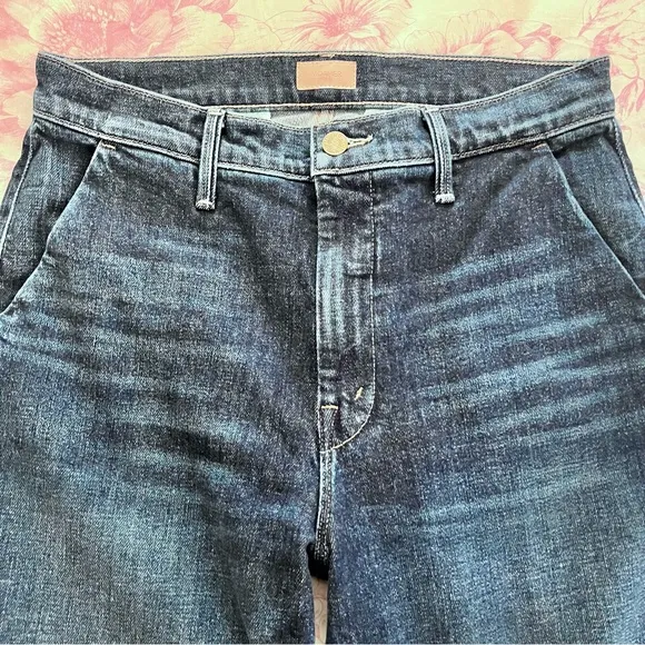 MOTHER The Dodger Prep Wide Leg Ankle Yee Haw Jeans 27