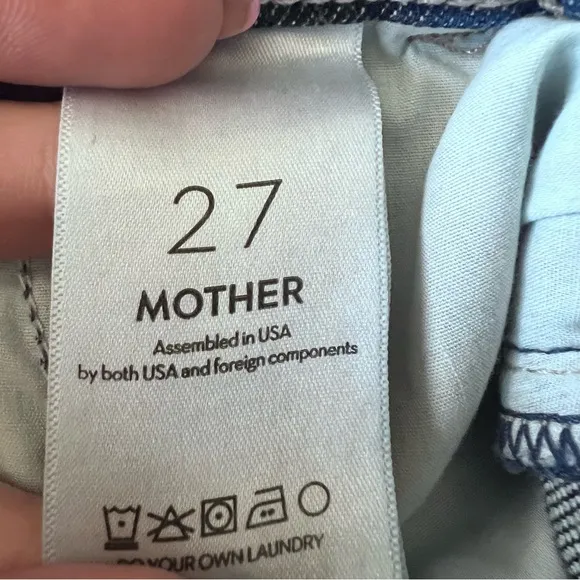 MOTHER The Dodger Prep Wide Leg Ankle Yee Haw Jeans 27