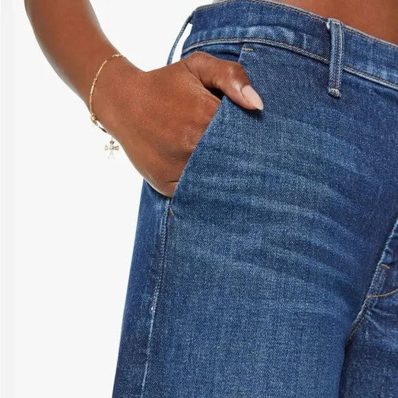 MOTHER The Dodger Prep Wide Leg Ankle Yee Haw Jeans 27