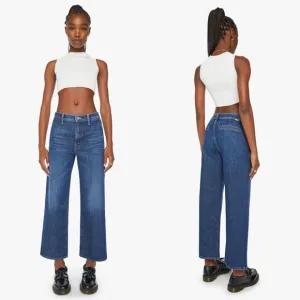 MOTHER The Dodger Prep Wide Leg Ankle Yee Haw Jeans 27