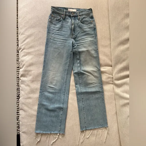 MOTHER The Rambler Zip Ankle Fray Jeans