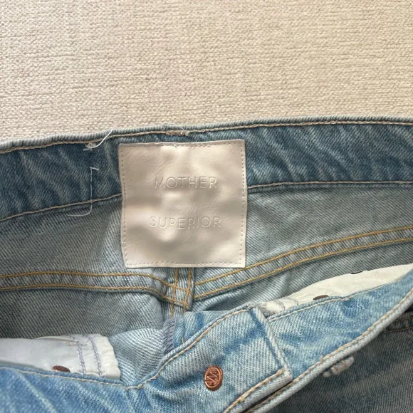 MOTHER The Rambler Zip Ankle Fray Jeans
