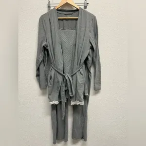 Motherhood Maternity Lot Gray Knit Lounge Lace Trim Pants Gown Tank Robe XL