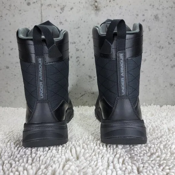 MSRP $135 Under Armour Men's 8&quot; Stellar G2 Tactical Boots Sz 12.5 Triple Black