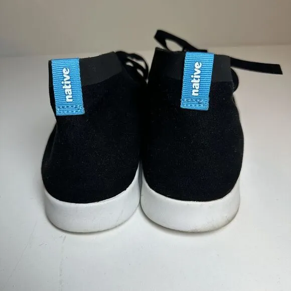 Native‎ Mens 8 / Womens 10 Black Gender Neutral High Top Sneakers