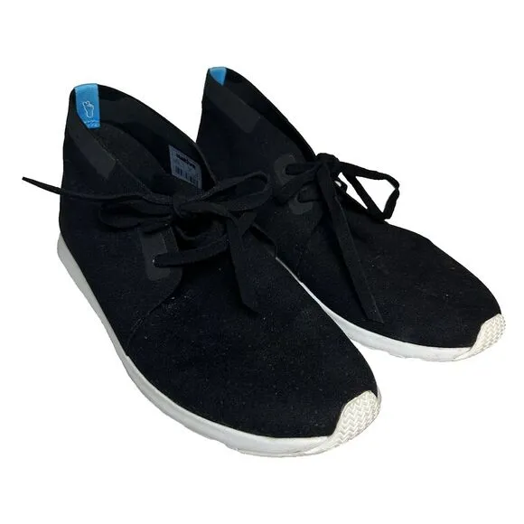 Native‎ Mens 8 / Womens 10 Black Gender Neutral High Top Sneakers