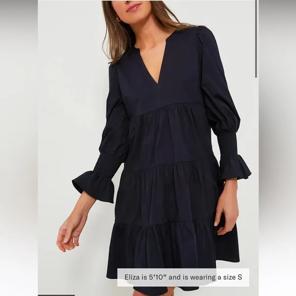 Navy Cotton Kenzo DressPOMANDER PLACE