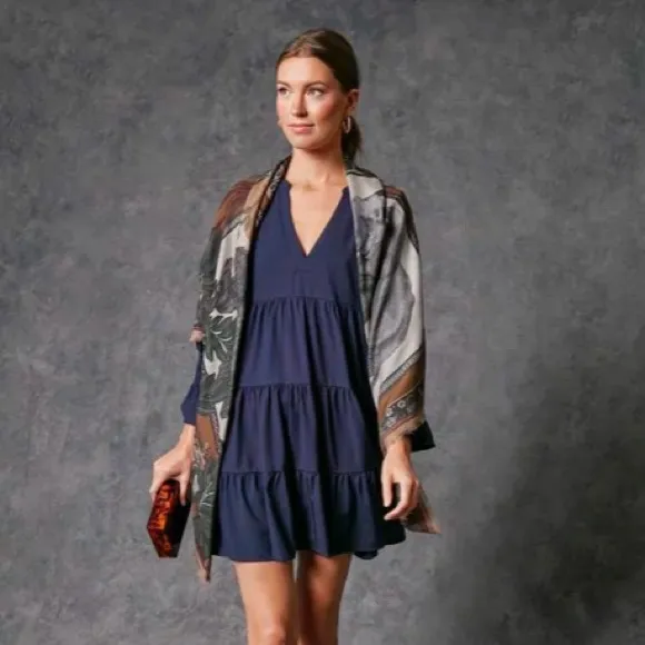 Navy Cotton Kenzo DressPOMANDER PLACE