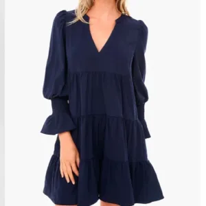 Navy Crepe Kenzo DressPOMANDER PLACE