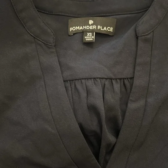 Navy Crepe Kenzo DressPOMANDER PLACE