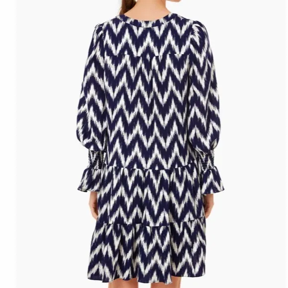 Navy Ikat Kenzo DressPOMANDER PLACE