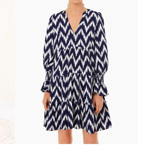 Navy Ikat Kenzo DressPOMANDER PLACE
