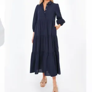 Navy Mabel Maxi DressPOMANDER PLACE