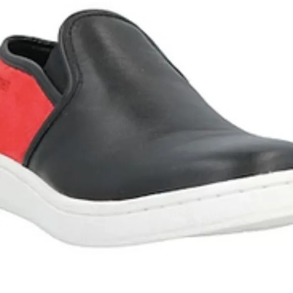 Neil Barrett black leather slip on Sneakers