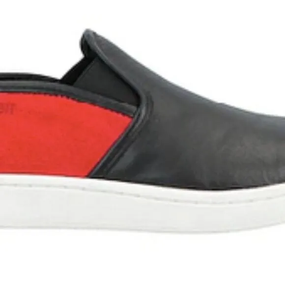 Neil Barrett black leather slip on Sneakers