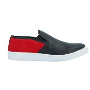 Neil Barrett black leather slip on Sneakers