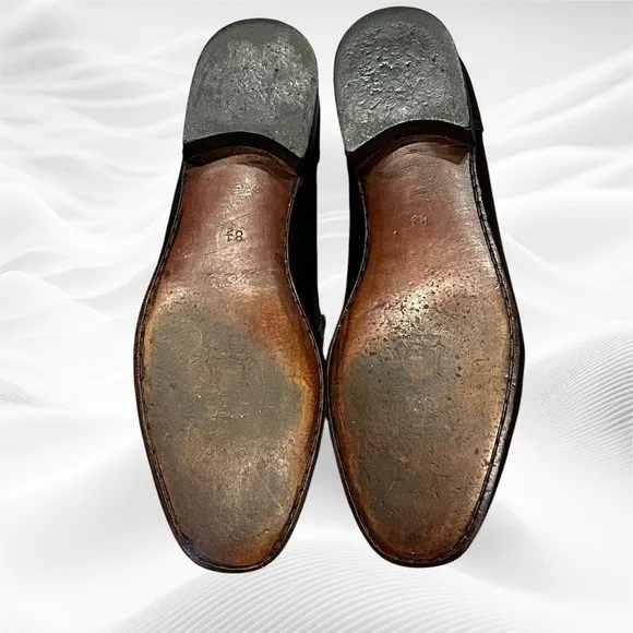 Nettleton Shoes Penny Loafer Mens 8.5M  Black Dress Python Snake‎