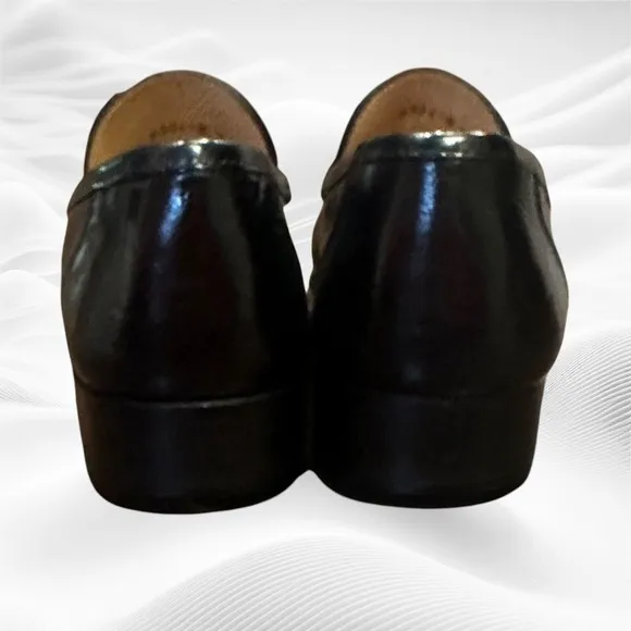 Nettleton Shoes Penny Loafer Mens 8.5M  Black Dress Python Snake‎